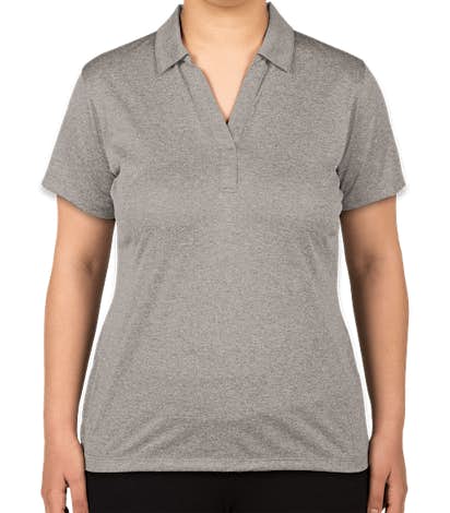 Sport-Tek Women's Heather Contender Performance Polo - Screen Printed - Vintage Heather