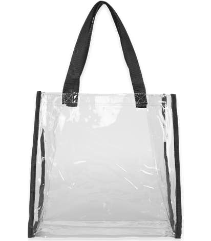 Clear Game Day Tote - Clear / Black