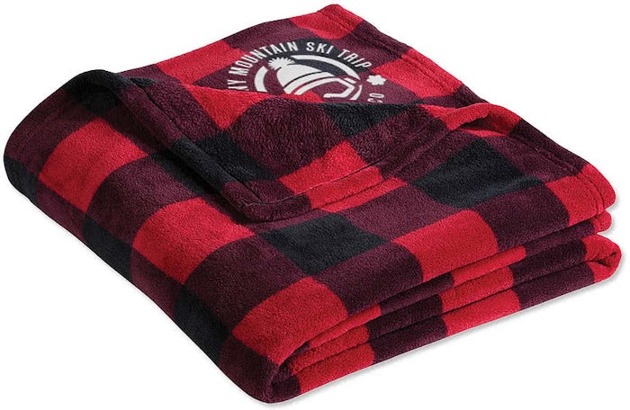monogrammed ultra plush blanket
