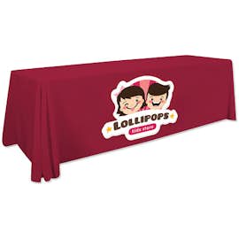 Full Color 8' Poplin Throw Tablecloth