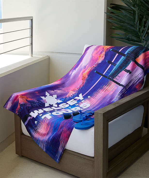 Custom Full Color Lightweight Beach Towel Design Towels Online at