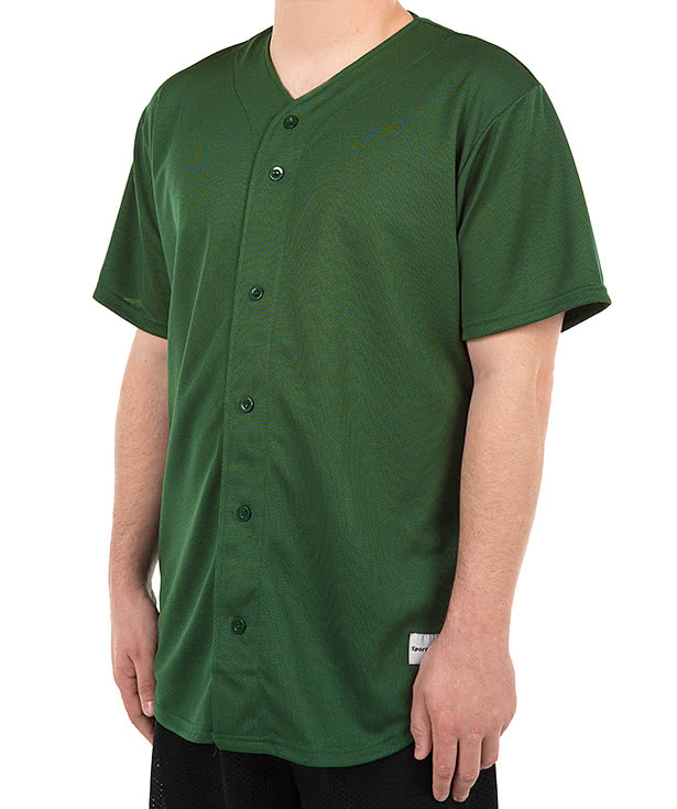 Custom SportTek Tough Mesh Full Button Baseball JerseyDesign Baseball