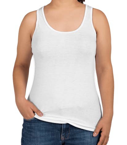 Canada - Anvil Women's Tri-Blend Racerback Tank - White