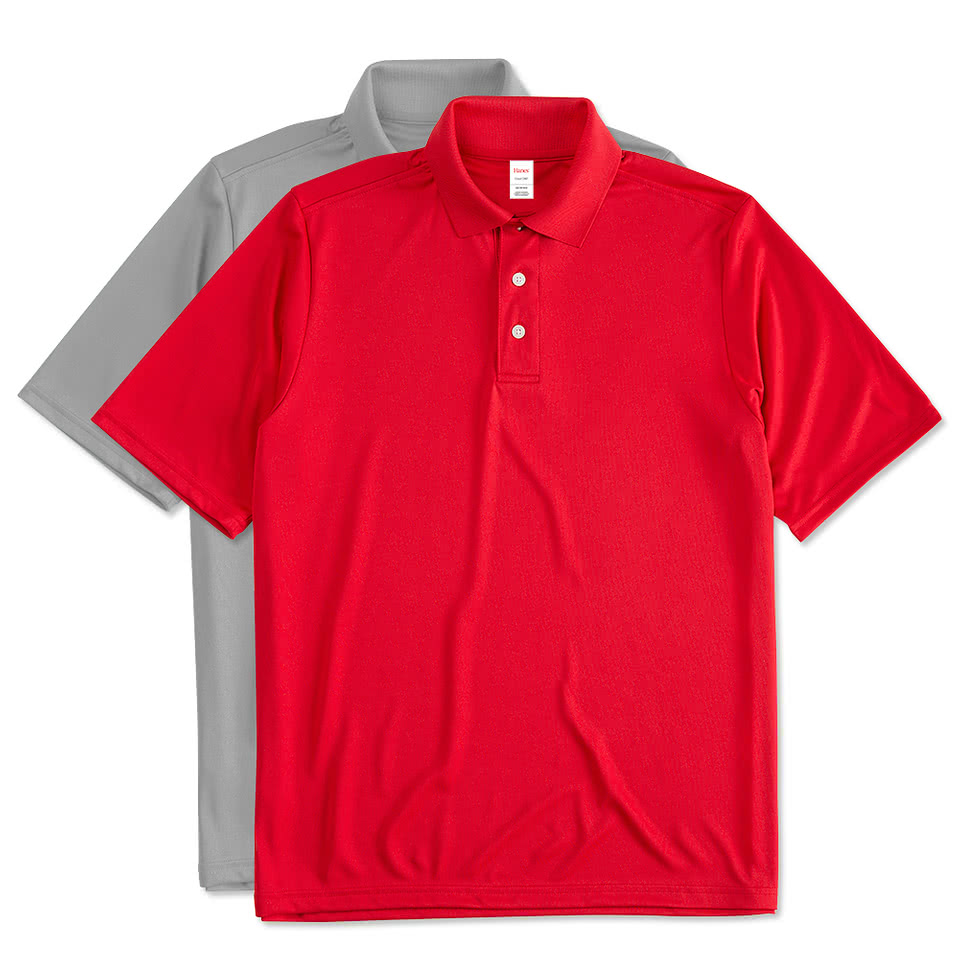 hanes performance polo