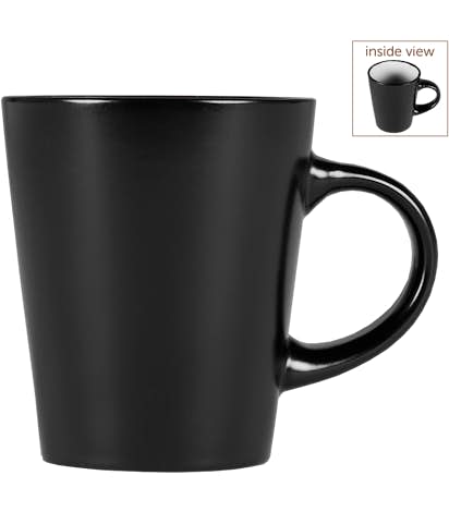 12 oz. Ceramic Two-Tone Noir Mug - Black / White