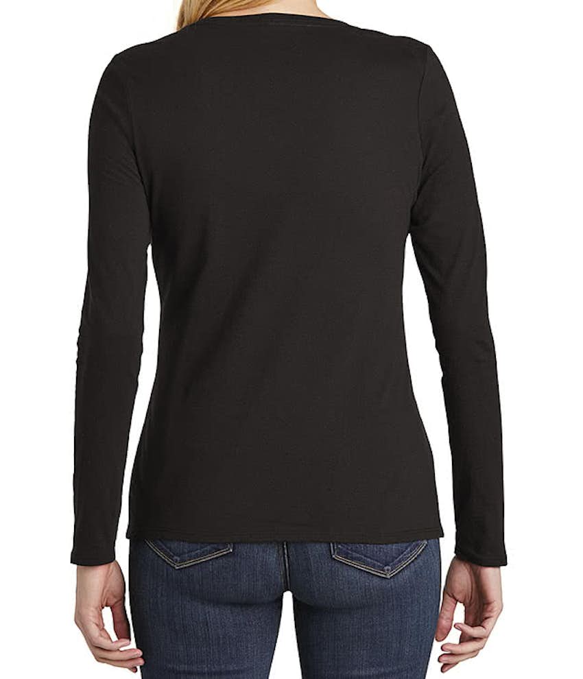 Custom District Women's V.I.T. Long Sleeve V-Neck T-shirt - Design ...