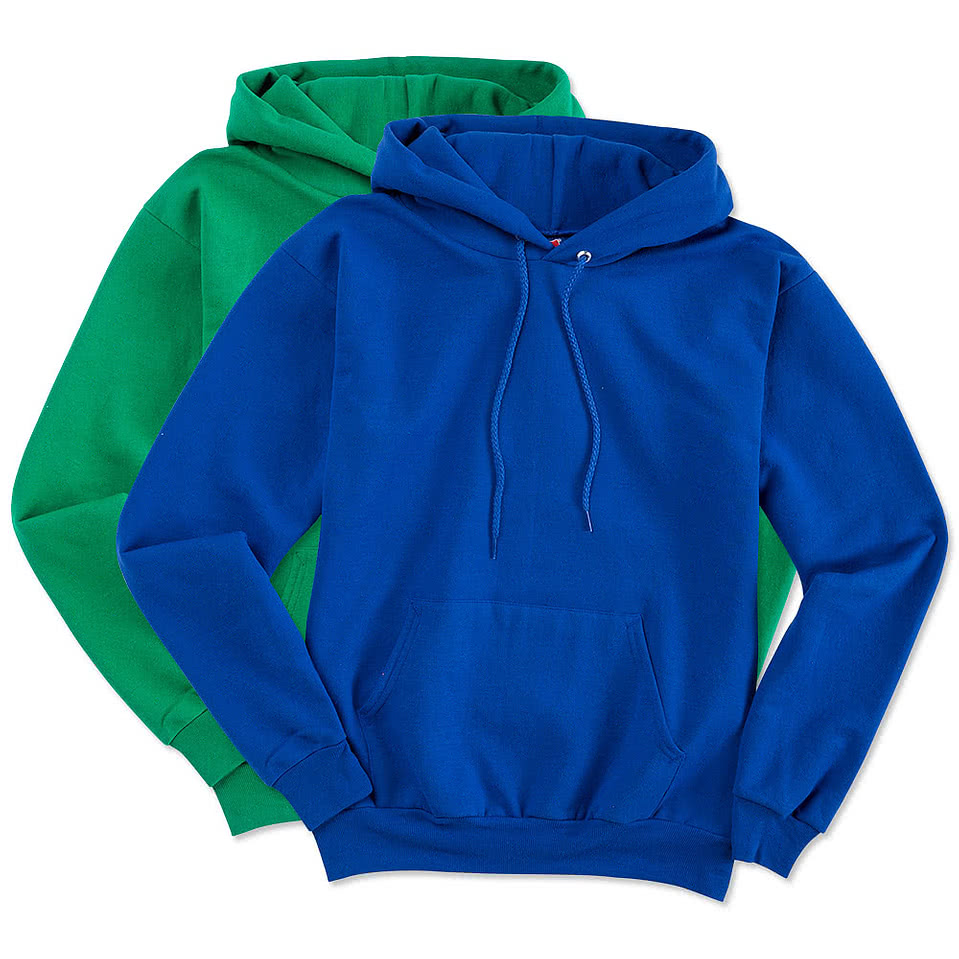 hanes blue hoodie