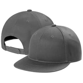 Port Authority Solid Flat Bill Snapback Hat