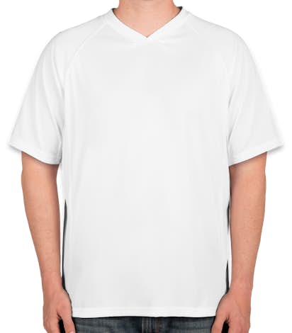 Augusta Colorblock Performance Soccer Jersey - White