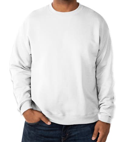 Hanes EcoSmart® 50/50 Crewneck Sweatshirt - White