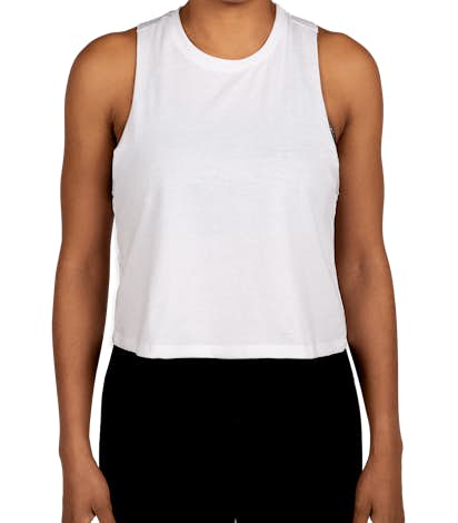 Download Custom Bella + Canvas Women's Racerback Crop Tank Top ...