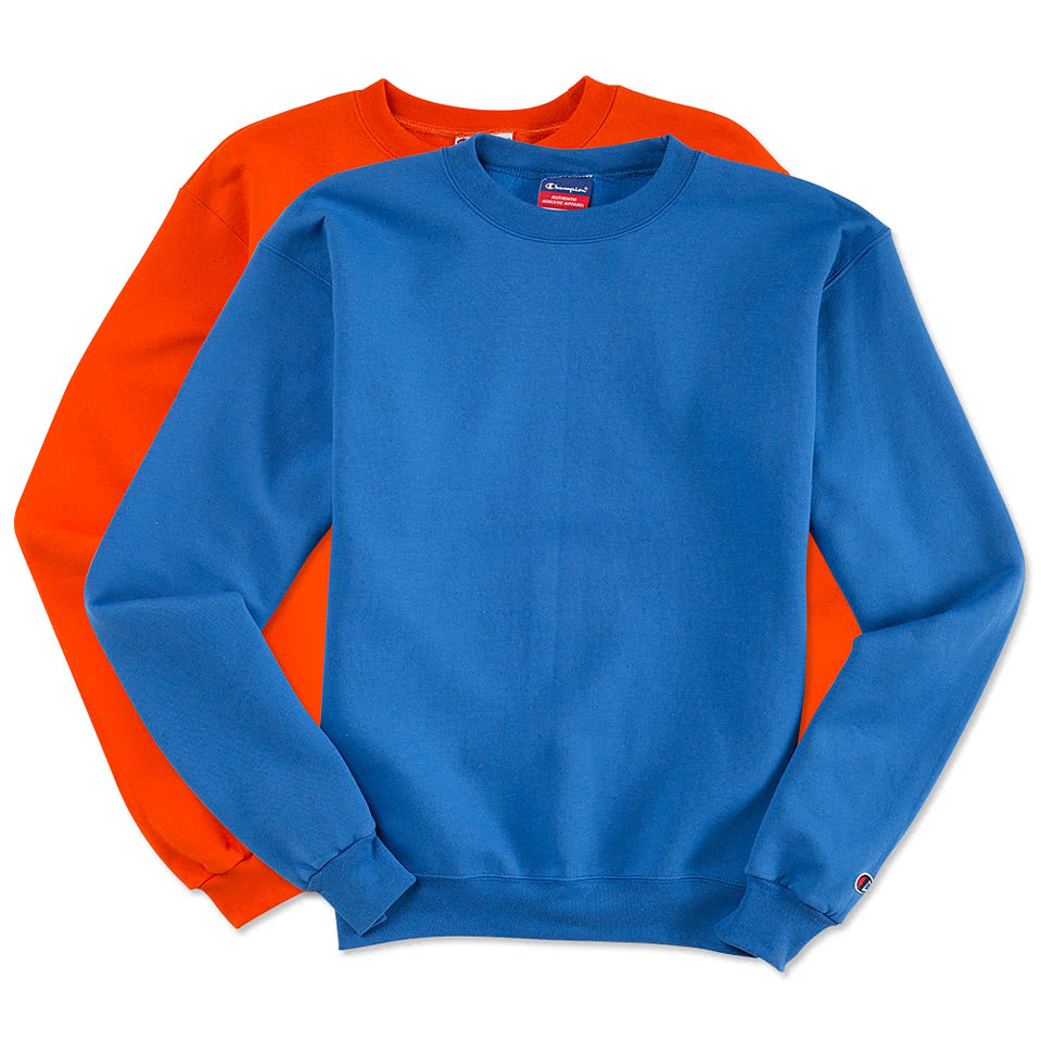 custom champion crewneck sweatshirt