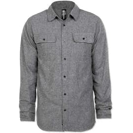 Burnside Solid Flannel Long Sleeve Shirt