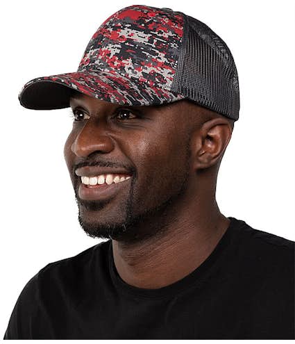 Port Authority Digital Camo Snapback Trucker Hat - Other View: 1