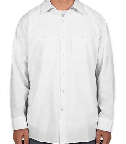 Canada - Red Kap® Long Sleeve Industrial Work Shirt - White