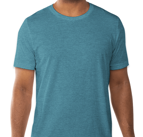 Bella + Canvas Jersey T-shirt - Color: Heather Deep Teal