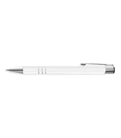 Laser Engraved Richmond Ballpoint Pen (blue ink) - Silver
