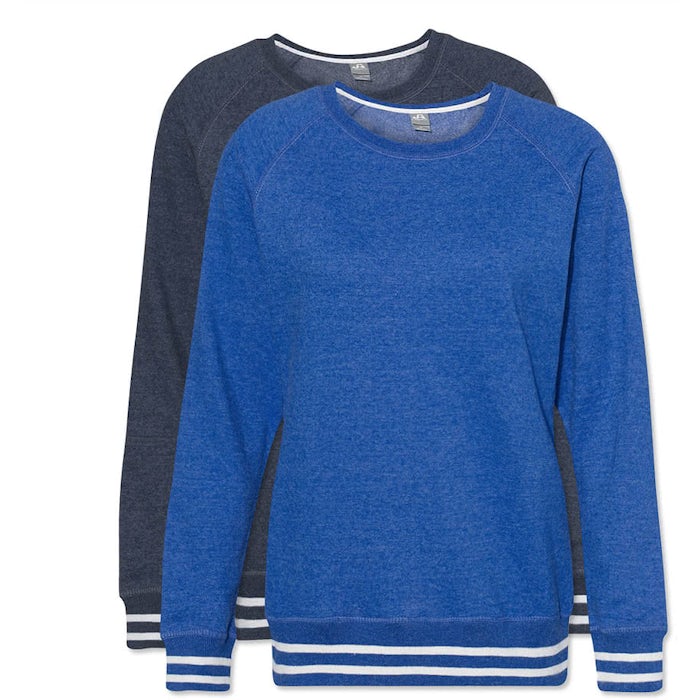 J. America Women's Varsity Crewneck Sweatshirt
