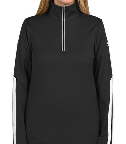 Under Armour Women's Qualifier Performance Quarter Zip - Black / White