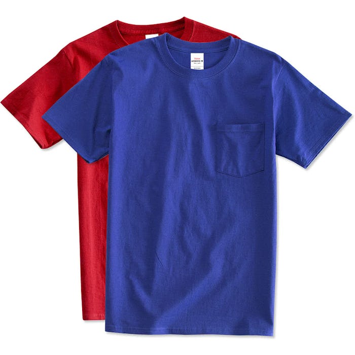 Custom Hanes Authentic Pocket T Shirt Design Short Sleeve T Shirts Online At Customink Com Custom Hanes Authentic Pocket T Shirt Design Short Sleeve T Shirts Online At Customink Com