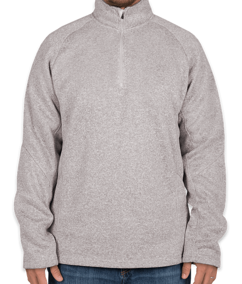 grey quarter zip sweater