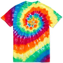 Dyenomite 100% Cotton Rainbow Tie-Dye T-shirt