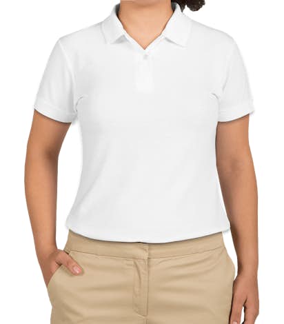 Gildan Women's Dryblend Double Pique Polo - White