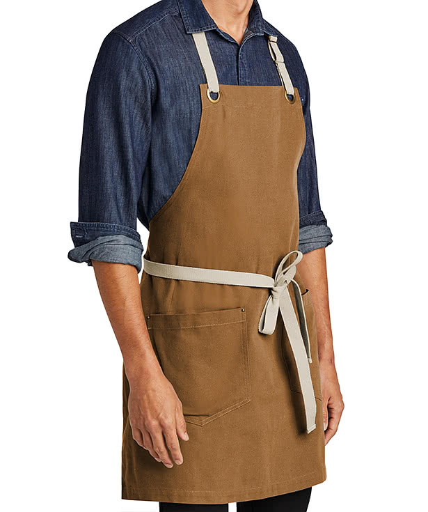 Custom Port Authority Canvas TwoPocket Full Length Apron Design