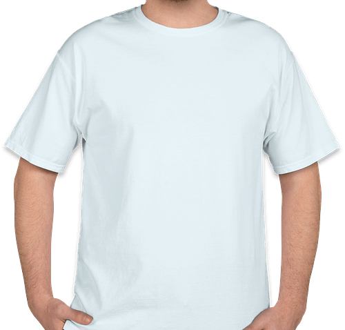 Hanes ComfortWash 100% Cotton T-shirt - Color: Soothing Blue