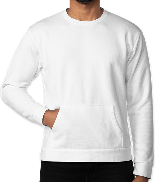 crew neck sweatshirt with pouch