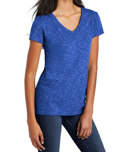 District Women's Melange V-Neck T-shirt - Other View: 1