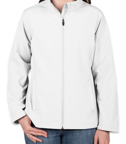 Team 365 Women's Soft Shell Jacket - White