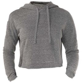 Royal Apparel Women's USA-Made Eco Tri-Blend Cropped Hoodie