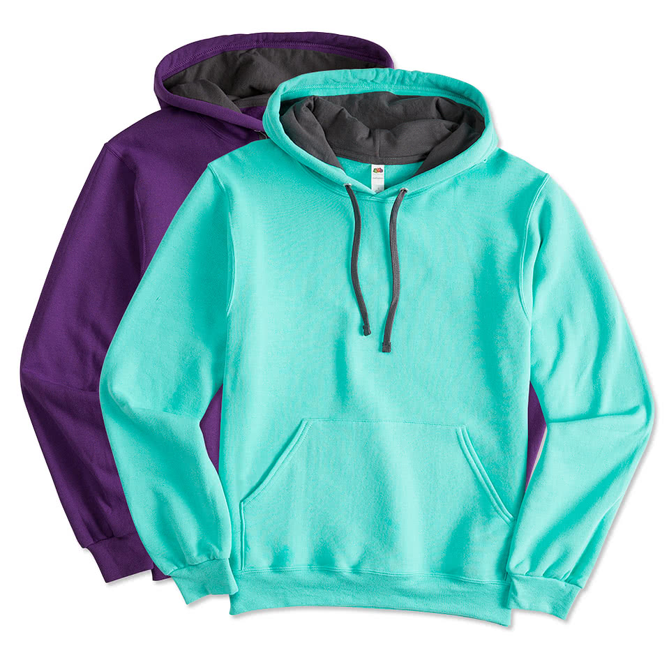 fruit of the loom hoodie with media pocket