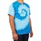 Dyenomite 100% Cotton Two-Tone Spiral Tie-Dye T-shirt - Other View: 1