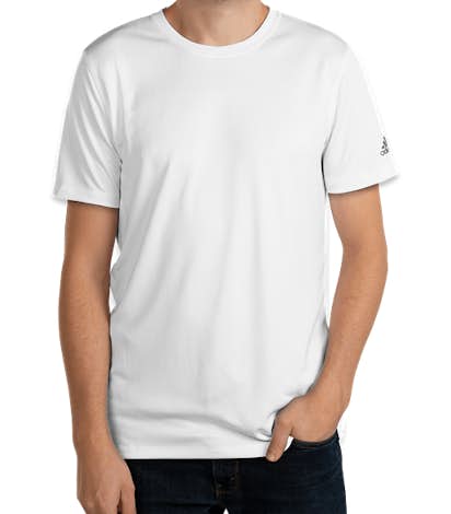 Adidas Solid 100% Recycled UPF Performance Shirt - White