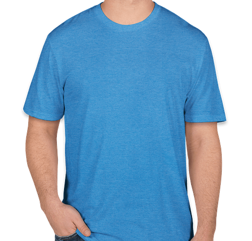 District Perfect Blend ® T-shirt - Color: Heathered Bright Turquoise