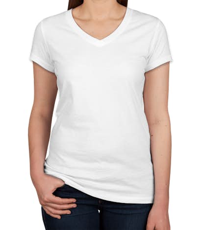 Download Custom Canada - Bella + Canvas Juniors Jersey V-neck T ...