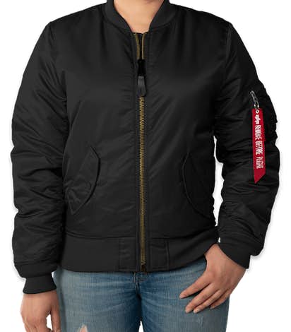 Alpha Industries Women's MA-1 Flight Jacket - Black