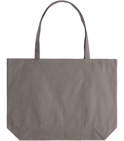 Medium Midweight Pigment Dyed Canvas Tote - Grey