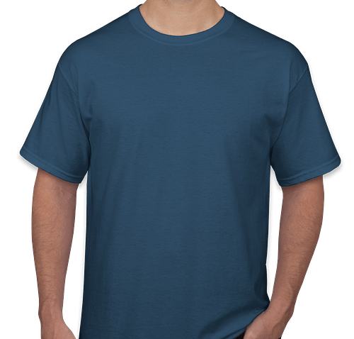 Port & Company Core Cotton T-shirt - Color: Steel Blue