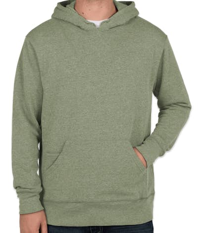 Threadfast Tri-Blend Pullover Hoodie - Army Heather