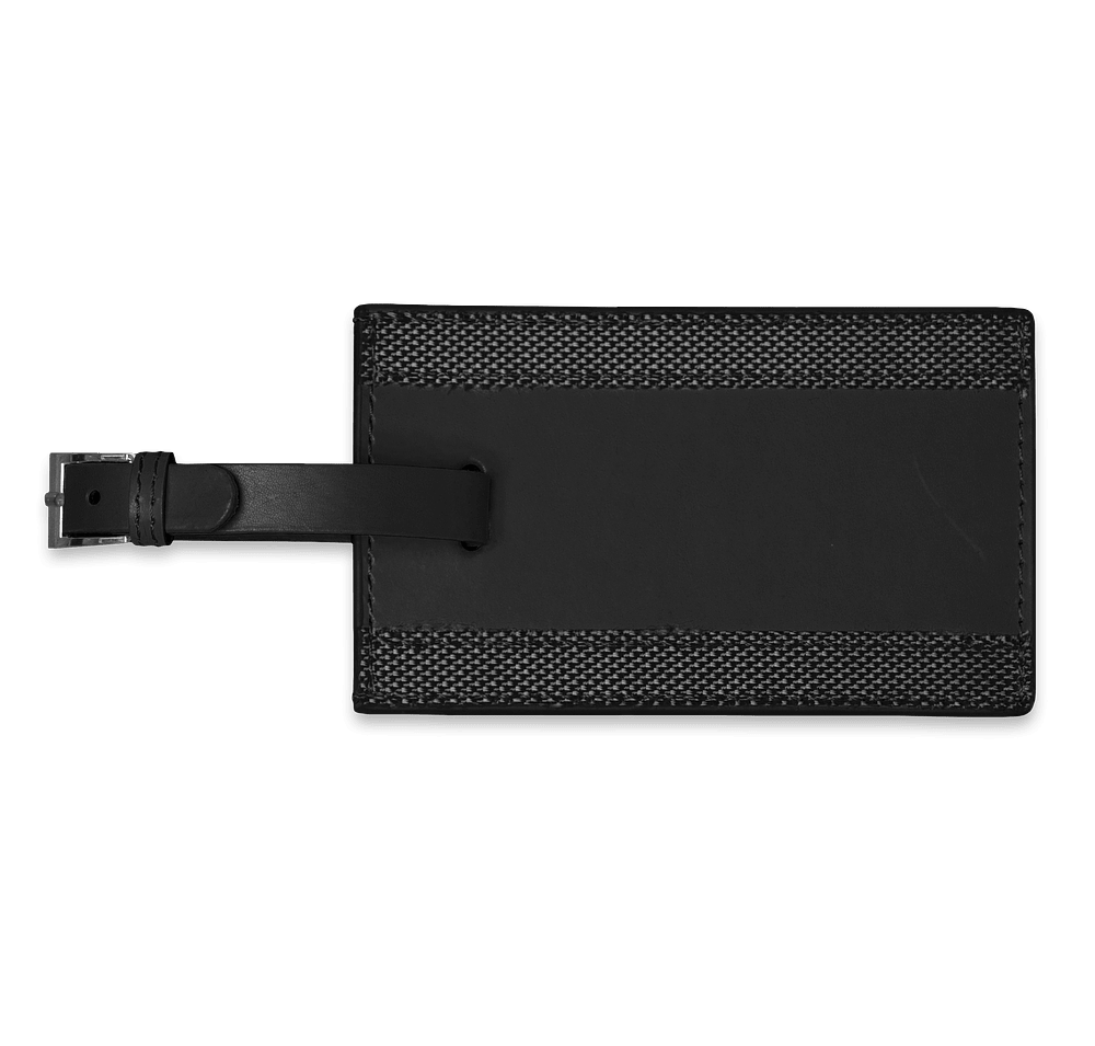 Debossed Majestic Leather Luggage Tag-default