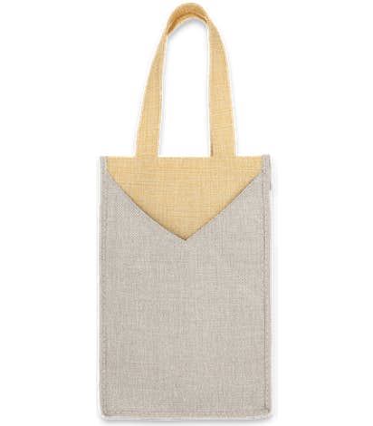 Kai 2-Bottle Wine Tote - Light Gray