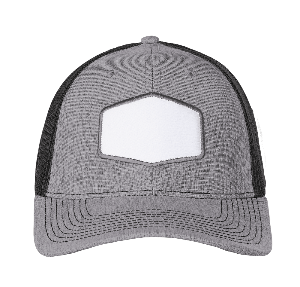 Ahead Brant Snapback Trucker Hat - Hexagon Patch - Printed
