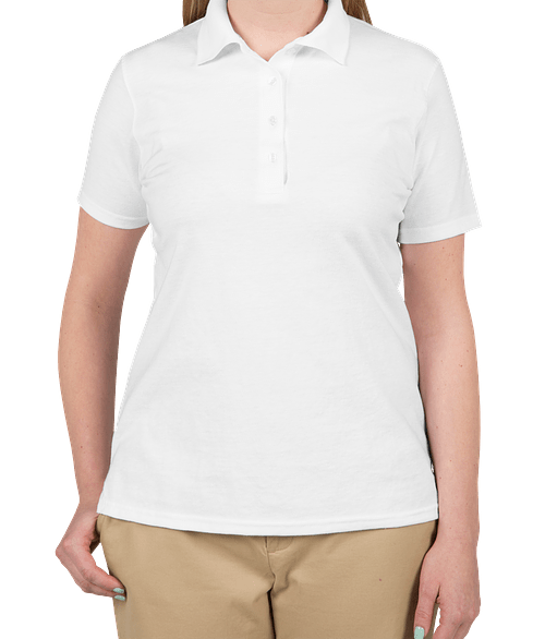hanes women's polo shirts