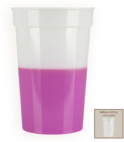 17 oz. Mood Stadium Cup - Frosted / Purple