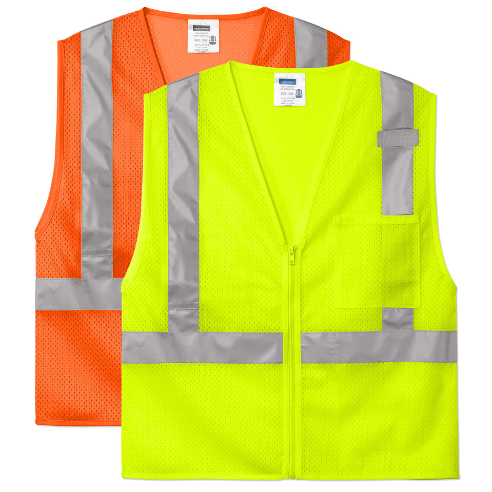Custom CornerStone Class 2 Mesh Safety Vest Design Safeties Online at