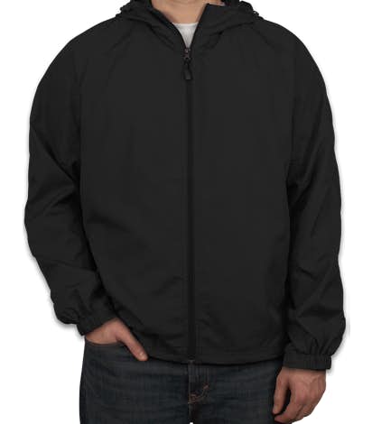 Sport-Tek Full Zip Hooded Jacket - Black