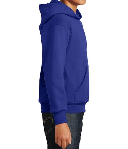 Hanes Youth EcoSmart® 50/50 Pullover Hoodie - Other View: 3